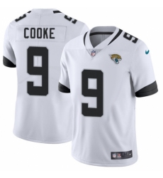 Men's Nike Jacksonville Jaguars #9 Logan Cooke White Vapor Untouchable Limited Player NFL Jersey