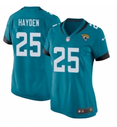 Women's Nike Jacksonville Jaguars #25 D.J. Hayden Game Black Alternate NFL Jersey