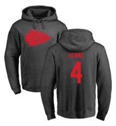 NFL Nike Kansas City Chiefs #4 Chad Henne Ash One Color Pullover Hoodie