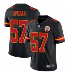 Men's Nike Kansas City Chiefs #57 Breeland Speaks Limited Black Rush Vapor Untouchable NFL Jersey