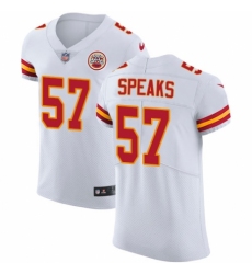 Men's Nike Kansas City Chiefs #57 Breeland Speaks White Vapor Untouchable Elite Player NFL Jersey