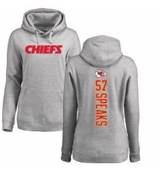 NFL Women's Nike Kansas City Chiefs #57 Breeland Speaks Ash Backer Pullover Hoodie