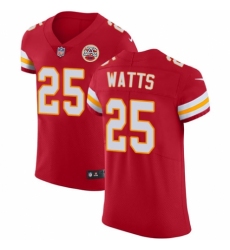 Men's Nike Kansas City Chiefs #25 Armani Watts Red Team Color Vapor Untouchable Elite Player NFL Jersey