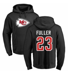 NFL Nike Kansas City Chiefs #23 Kendall Fuller Black Name & Number Logo Pullover Hoodie