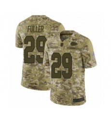 Youth Kansas City Chiefs #29 Kendall Fuller Limited Camo 2018 Salute to Service Football Jersey