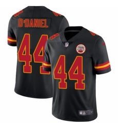 Men's Nike Kansas City Chiefs #44 Dorian O'Daniel Limited Black Rush Vapor Untouchable NFL Jersey