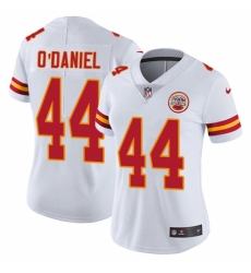 Women's Nike Kansas City Chiefs #44 Dorian O'Daniel White Vapor Untouchable Limited Player NFL Jersey