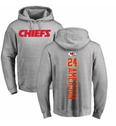 NFL Nike Kansas City Chiefs #24 David Amerson Ash Backer Pullover Hoodie