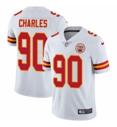 Men's Nike Kansas City Chiefs #90 Stefan Charles White Vapor Untouchable Limited Player NFL Jersey