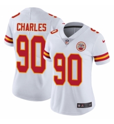 Women's Nike Kansas City Chiefs #90 Stefan Charles White Vapor Untouchable Limited Player NFL Jersey