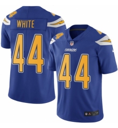 Youth Nike Los Angeles Chargers #44 Kyzir White Limited Electric Blue Rush Vapor Untouchable NFL Jersey