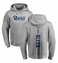NFL Nike Los Angeles Rams #8 Brandon Allen Ash Backer Pullover Hoodie