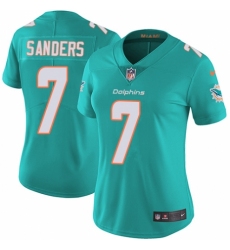 Women's Nike Miami Dolphins #7 Jason Sanders Aqua Green Team Color Vapor Untouchable Limited Player NFL Jersey