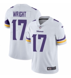 Men's Nike Minnesota Vikings #17 Kendall Wright White Vapor Untouchable Limited Player NFL Jersey