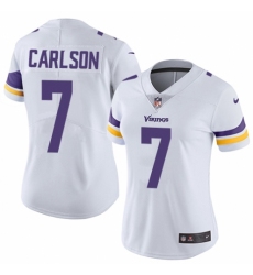 Women's Nike Minnesota Vikings #7 Daniel Carlson White Vapor Untouchable Limited Player NFL Jersey