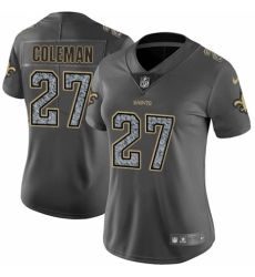 Women's Nike New Orleans Saints #27 Kurt Coleman Gray Static Vapor Untouchable Limited NFL Jersey