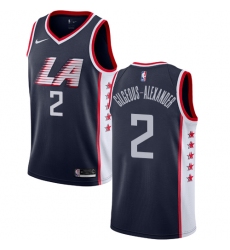 Youth Nike Los Angeles Clippers #2 Shai Gilgeous-Alexander Swingman Navy Blue NBA Jersey - City Edition