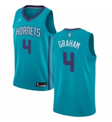 Women's Nike Jordan Charlotte Hornets #4 Devonte Graham Authentic Purple NBA Jersey Statement Edition