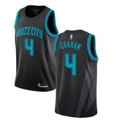 Youth Nike Jordan Charlotte Hornets #4 Devonte Graham Swingman Black NBA Jersey - 2018 19 City Edition