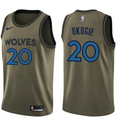 Youth Nike Minnesota Timberwolves #20 Josh Okogie Swingman White NBA Jersey - Association Edition