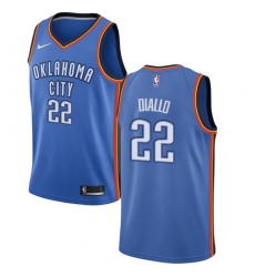 Youth Nike Oklahoma City Thunder #22 Hamidou Diallo Swingman Royal Blue NBA Jersey - Icon Edition