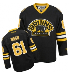 Women's Reebok Boston Bruins #61 Rick Nash Authentic Black Third NHL Jersey