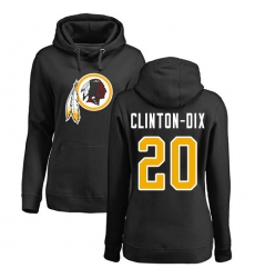 NFL Women's Nike Washington Redskins #20 Ha Clinton-Dix Black Name & Number Logo Pullover Hoodie