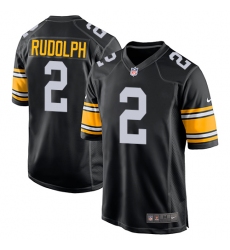 Men's Nike Pittsburgh Steelers #2 Mason Rudolph Game Black Alternate NFL Jersey
