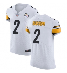 Men's Nike Pittsburgh Steelers #2 Mason Rudolph White Vapor Untouchable Elite Player NFL Jersey