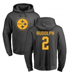 Nike Pittsburgh Steelers #2 Mason Rudolph Ash One Color Pullover Hoodie