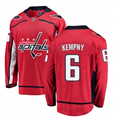 Men's Washington Capitals #6 Michal Kempny Fanatics Branded Red Home Breakaway NHL Jersey