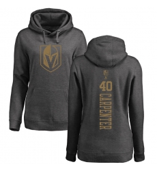 NHL Women's Adidas Vegas Golden Knights #40 Ryan Carpenter Charcoal One Color Backer Pullover Hoodie