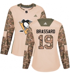 Women's Pittsburgh Penguins #19 Derick Brassard Authentic Black Home Fanatics Branded Breakaway NHL Jersey