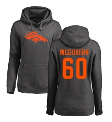NFL Women's Nike Denver Broncos #60 Connor McGovern Ash One Color Pullover Hoodie