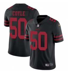 Men's Nike San Francisco 49ers #50 Brock Coyle Black Vapor Untouchable Limited Player NFL Jersey