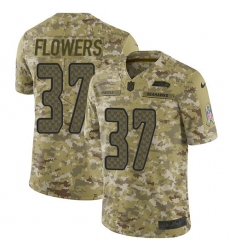 Men's Nike Seattle Seahawks #37 Tre Flowers Limited Camo 2018 Salute to Service NFL Jersey