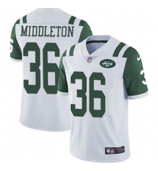 Youth Nike New York Jets #36 Doug Middleton White Vapor Untouchable Limited Player NFL Jersey