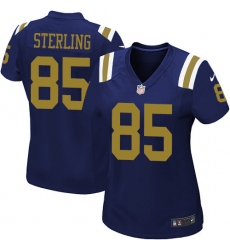 Women Nike New York Jets #85 Neal Sterling Game Navy Blue Alternate NFL Jersey