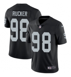 Men's Nike Oakland Raiders #98 Frostee Rucker Black Team Color Vapor Untouchable Limited Player NFL Jersey