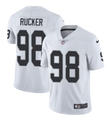 Youth Nike Oakland Raiders #98 Frostee Rucker White Vapor Untouchable Limited Player NFL Jersey
