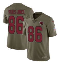 Men's Nike Arizona Cardinals #86 Ricky Seals-Jones Limited Olive 2017 Salute to Service NFL Jersey