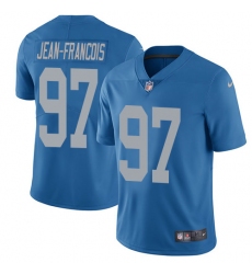 Youth Nike Detroit Lions #97 Ricky Jean Francois Blue Alternate Vapor Untouchable Limited Player NFL Jersey