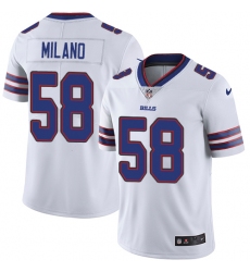 Men's Nike Buffalo Bills #58 Matt Milano White Vapor Untouchable Limited Player NFL Jersey