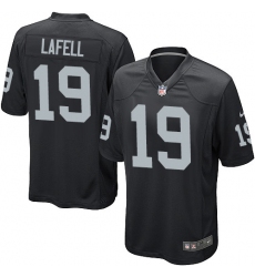 Men's Nike Oakland Raiders #19 Brandon LaFell Game Black Team Color NFL Jersey