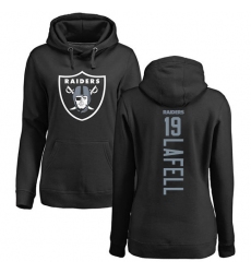 NFL Women's Nike Oakland Raiders #19 Brandon LaFell Black Backer Pullover Hoodie