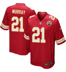 Men's Nike Kansas City Chiefs #21 Eric Murray Game Red Team Color NFL Jersey