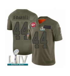 Youth Kansas City Chiefs #44 Dorian O'Daniel Limited Olive 2019 Salute to Service Super Bowl LIV Bound Football Jersey