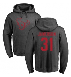 NFL Nike Houston Texans #31 Natrell Jamerson Ash One Color Pullover Hoodie