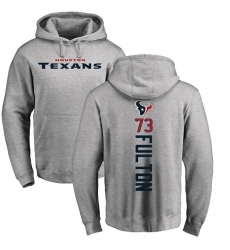NFL Nike Houston Texans #73 Zach Fulton Ash Backer Pullover Hoodie