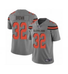 Men's Cleveland Browns #39 Terrance Mitchell Limited Gray Inverted Legend Football Jersey